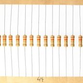 HUABAN 100 Pieces 0.5 Watts 1 2W 3R3 3.3 Ohm 5% Carbon Film Resistor