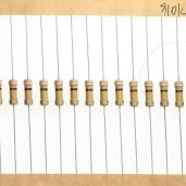 HUABAN 100 Pieces 0.5 Watts 1 2W 910K Ohm 5% Carbon Film Resistor