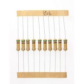 HUABAN 100 Pieces 1 Watts 1W 510K Ohm 5% Carbon Film Resistor