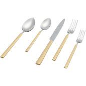 Herdmar Vintage 18/10 Stainless Steel 5 Piece Placesetting Elegant Tableware Set