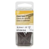 "Buy Hillman 1-5/8" Black Walnut Panel Nails - 1.5 Oz Card for Durable Home Projects"