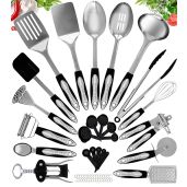 Home Hero 41 Pcs Stainless Steel Kitchen Utensils Set - Nonstick, Heat Resistant Essentials for Every Cook