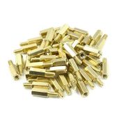 Buy Hxchen M3 x 10mm Brass Hex Standoff Spacer Pillars - 50 Pcs Male to Female Thread