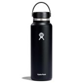Hydro Flask Wide Flex Cap Black 40 Oz - Durable, Leak-Proof & Stylish Water Bottle Accessory