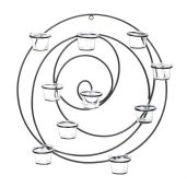 Hypnotic Candle Wall Sconce 17.25 Inch Tall Elegant Home Decor Lighting Solution