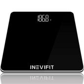 INEVIFIT Bathroom Scale: Accurate Digital Body Scale for Weights up to 400 lbs - Precision Measurement for Your Health
