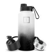 IRON FLASK Camping and Hiking Hydration Flask 32 oz Stainless Steel Double Walled Vacuum Insulated Water Bottle Leak Proof BPA Free