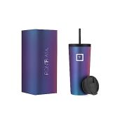 IRON FLASK Classic Tumbler 2.0 with 2 Lids Vacuum Insulated Stainless Steel Water Bottle Double Walled Thermos Travel Mug Aura 24 Oz