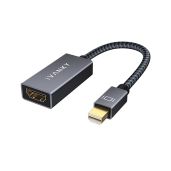 IVANKY Mini DisplayPort to HDMI Adapter - Gold-Plated, Braided, Compatible with MacBook, Surface Pro, Monitor & Projector