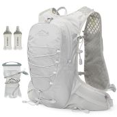 IX INOXTO 3L Running Hydration Vest for Men & Women - Ideal Water Backpack for Trail Running, Marathons & Hiking (Grey)