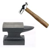 Iron Horn Anvil Bench Block Small Iron Single Horn Base Tool for Metal Stamping and Jewelry Making
