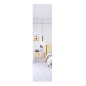 "JEOYOO Full Length Wall Mirror Set - 4 Shatterproof Acrylic Mirrors for Home Gym & Bedroom, 12"x12" Over Door & Kids Mirror"