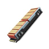 JEYI Copper M.2 HeatSink, Passive Nvme SSD Heatsinks with Copper Fins - Finscold Q80