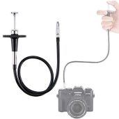 JJC 40cm Black Mechanical Cable Shutter Release for Fujifilm, Leica, Nikon - Perfect for X10, M6, Df & More!