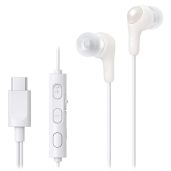 JVC Gumy Connect USB-C Wired Earbuds: Delay-Free Sound for Gaming & Videos, Built-in DAC, 9.2mm Neodymium Drivers - HAFR9UCW
