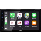 "JVC KW-V660BT: 6.8" Apple CarPlay & Android Auto Double DIN DVD Player with Bluetooth & 13-Band EQ"