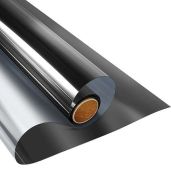 "KESPEN One Way Window Film: Daytime Privacy & Heat Control Tint for Home & Office - Black-Silver, 35.4" x 8.2'"