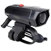 KEWAYO A1488 120dB Electric Bike Horn - 5 Sound Modes, Universal Handlebar Alarm for Safe Cycling (Black)