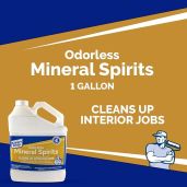 Buy KLEAN-STRIP Odorless Mineral Spirits 1-Gallon - Safe, Effective Solvent for Home & DIY Projects