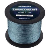 KastKing Destron Braided Fishing Line - 150 Yards, 8lb, Gray - Durable & Strong for All Fishing Needs