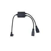 Buy Kework 30cm Left Angle Micro USB Splitter Cable - 2 Ports Y Type Hub for Easy Device Connection