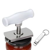 Effortless Kichwit Jar Opener for Small & Medium Lids + Keychain Bottle Opener - Must-Have Kitchen Tool!