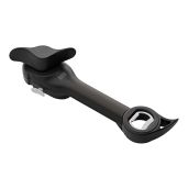 Kuhn Rikon Auto Safety Master Opener: Versatile Can, Bottle & Jar Tool - 9x2.75 inches, Black