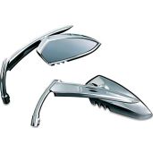 Upgrade Your Harley: Kuryakyn 1449 Scythe Blade Chrome Side Mirrors for Enhanced Visibility