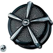 Buy Kuryakyn 9514 Mach 2 Air Cleaner for Harley-Davidson - Custom Black/Chrome Filter Assembly