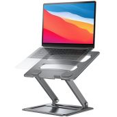 LORYERGO Adjustable Laptop Stand Portable for 17.3inch Laptops Ergonomic Design and Heat Dissipation Gray