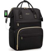 "LOVEVOOK 15.6" Laptop Backpack for Women - Waterproof, Anti-Theft, USB Charging, Perfect for Teachers & Nurses"