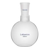 Labasics 250ml Single Neck Flat Bottom Boiling Flask with 24/40 Standard Taper Outer Joint