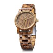 LeeEv Uwood Series 40mm Unisex Natural Handmade Wooden Watch with Gift Box and Adjustable Band