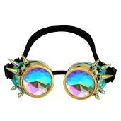 Lelinta Kaleidoscope Steampunk Goggles for Halloween Costume and Cosplay Party Accessories