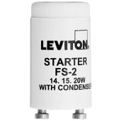 Leviton 12409 Fluorescent Lamp Starter - Reliable White Starter for Efficient Lighting