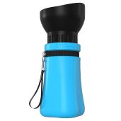 Linkidea Portable Dog Water Bottle: Leakproof & Collapsible 17oz Dispenser for Travel & Walking - Fits Standard Car Cup Holders