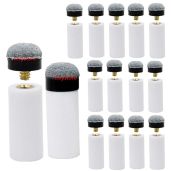 Ltvystore 13mm Soft Grey Cue Tips Durable Billiard Replacement Screw-on Tips Pack of 30 Professional Snooker Cue Repair Tool Set