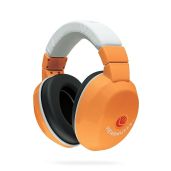 Lucid Audio HearMuffs Kids Hearing Protection Over-the-ear Ear Muffs for Ages 5 and Up in Orange and White