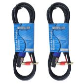 MCSPROAUDIO 12 Gauge Speaker Cables 2 Pack 10 Foot Length High Quality Audio Performance