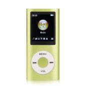 MP3 Player, Portable Lossless Sound Slim MP3 Music Player with Earphone, 1.8 Inch LCD Screen Digital Music Player, ?Memory Card Not Included? (Green)