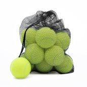 Magicorange 12 Pack Tennis Balls - Advanced Training & Pet Play Balls with Mesh Bag for Beginners (Green)