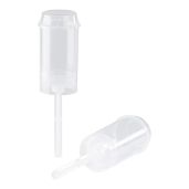 Martellato Cake Push Pops Containers with Lid Clear Plastic Pack of 100 for Easy Dessert Presentation