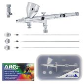 Master Airbrush G444-SET High Precision Dual-Action Gravity Feed Airbrush Professional Set with ARC Link Card