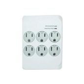 Master Electrician CT-044F Surge Tap: 6 Outlet Power Strip in White for Ultimate Protection