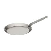 Matfer Bourgeat 062034 Round Crepe Pan - 9.5-Inch Gray Cookware for Perfect Crepes