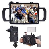 "MegaMount Multimedia Rig Case for iPad Pro 12.9" (2018) - Video Stabilizer with Lens & Light Attachments"