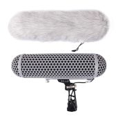Top Micolive Microphone Windshield Blimp: Shock Mount for Rode NTG & AT875R Shotgun Mics