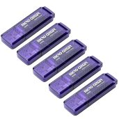 Micro Center 5-Pack 64GB USB 3.0 Flash Drives - Compact Memory Sticks for Fast Data Storage