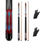 "Buy MoyanSuper 58" Pool Cue Sticks - 2 Piece Maple Billiard Cues (20 Oz) for Home & Bar Use"