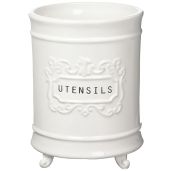 "Shop Mud Pie Circa Utensil Ceramic Holder - 6.5"x5" for Stylish Kitchen Organization"